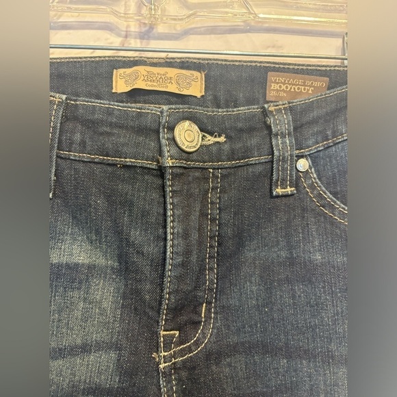 Vintage America short Blue Bootcut Jeans Size 8/29 - Picture 4 of 7